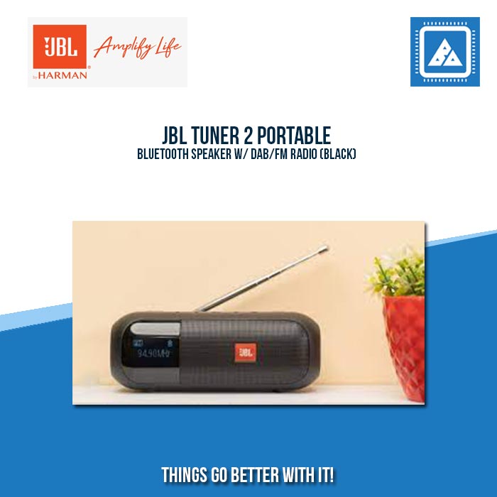 JBL TUNER 2 PORTABLE BLUETOOTH SPEAKER W/ DAB/FM RADIO (BLACK) JBL TUNER 2 PORTABLE BLUETOOTH SPEAKER W/ DAB/FM RADIO (BLACK)